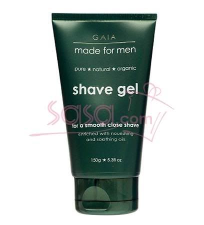 shaving gel,remove hair,shave,men shave,gaia,organic,essential oil,no foam