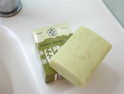 Organic natural soap - Lemon Myrtle Exfoliant Soap