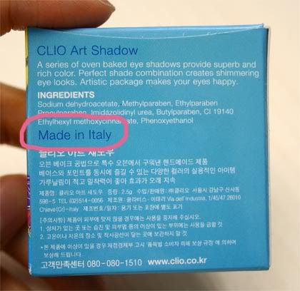 Korean cosmetics - Clio Art Shadow and an Art Highlight