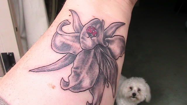 Ladybird+and+Flower+tattoo
