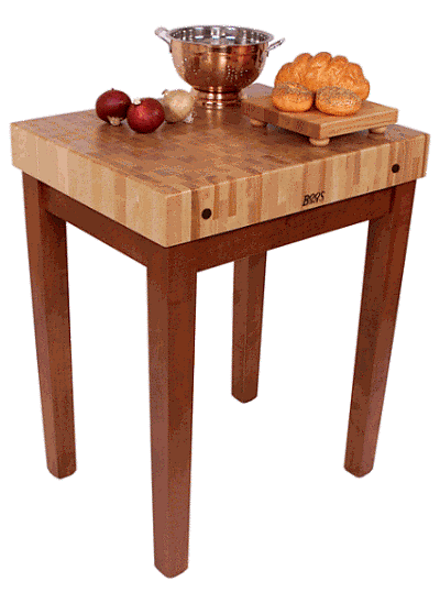 butcher block table butcher block table