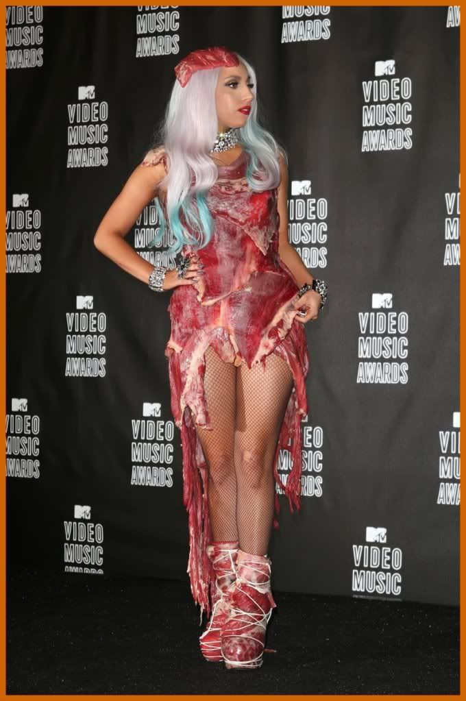 Lady+gaga+meat+dress+vma