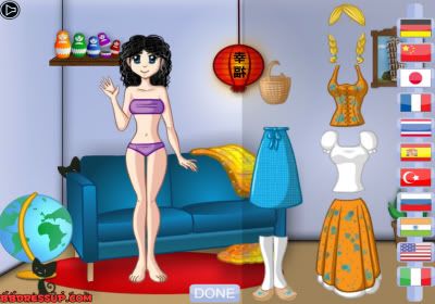 Traditional Clothes Dress Up Game