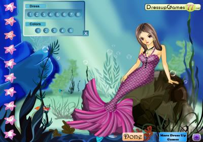 Play Mermaid Dress Up Game