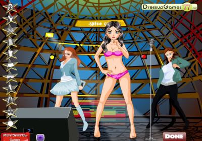 Spice Girl Dress Up Game