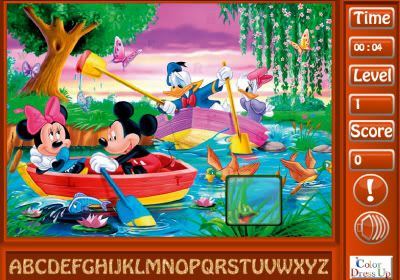 Mickey Mouse Hidden Alphabets Game