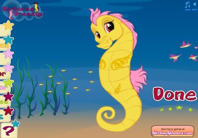Seahorse Dress Up Game