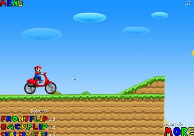 Play Mario Bros Motobike