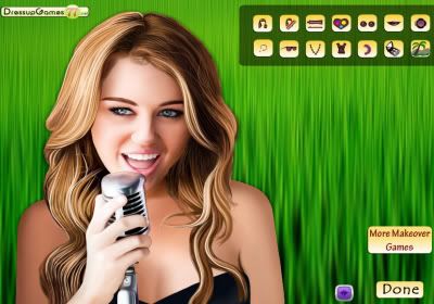 Miley Cyrus Celebrity Makeover Game