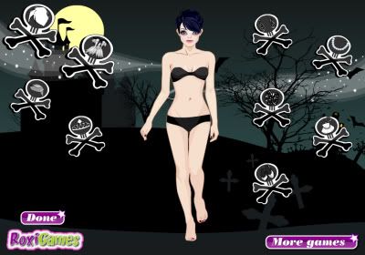 Dress Fashion Game Online on Stylish Gothic Bride Dress Up   Mystery Games