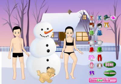 Fun in the Snow Dress Up Game