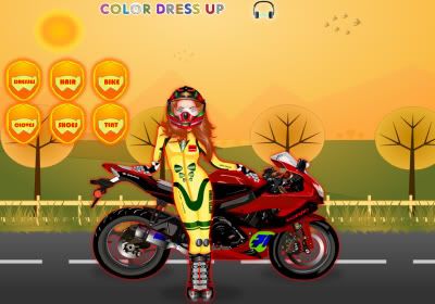 Street Racer Girl Dress Up Game