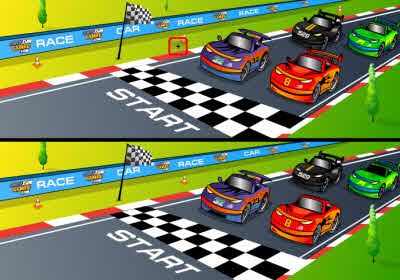 Racing Cartoon Differences Game