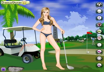 Golf Girl Dress Up Game