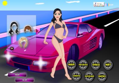 Hottest Car Girl Game