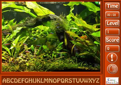 Aquarium Tank Hidden Alphabets