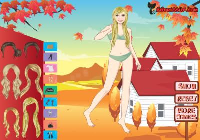 Autumn Vacation Dress Up Game