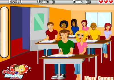 First Classroom Kissing Game
