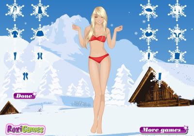 Playing with Snowflakes Dress Up Game