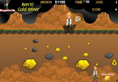 Play Ben 10 Gold Miner