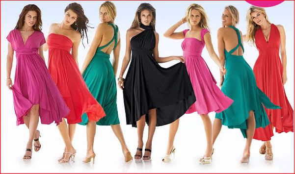 many women in different color dresses