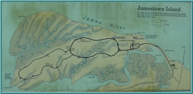 Jamestown Island map