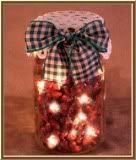 lighted potpourri Mason Jar