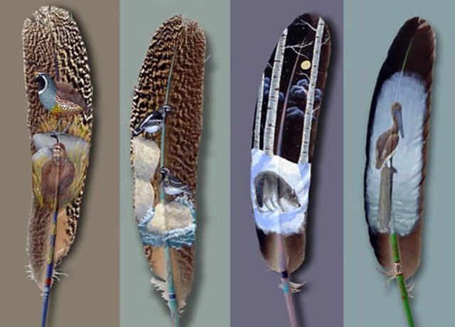 painted feathers 2