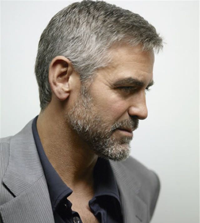 George Clooney side view