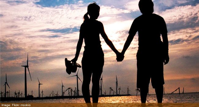 lovers among windmills