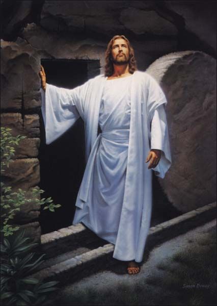 Jesus rising from tomb
