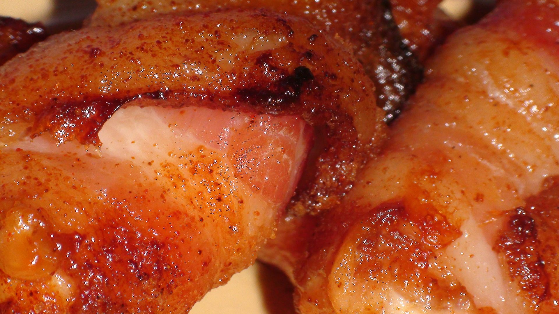 bacon wrapped chicken with chili powder