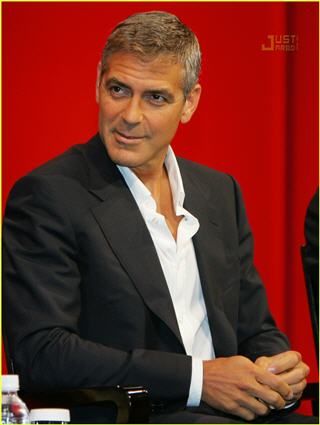 splash of color with George Clooney any day