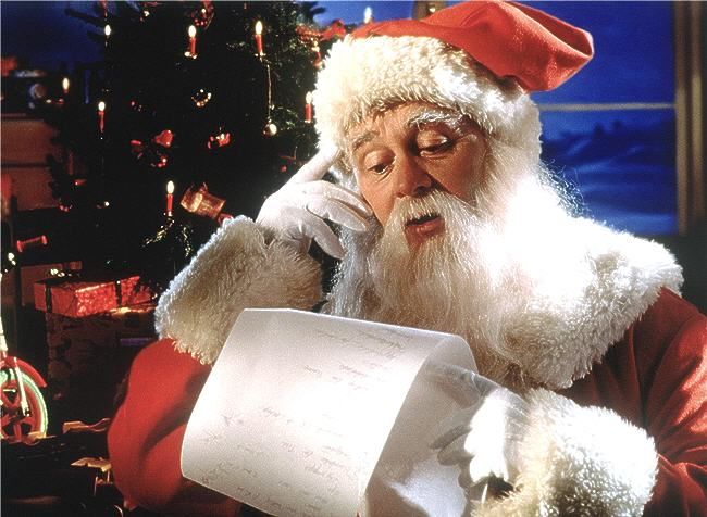 Santa checking his list