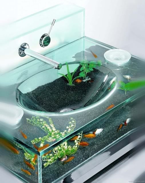 Moody Aquarium fish sink
