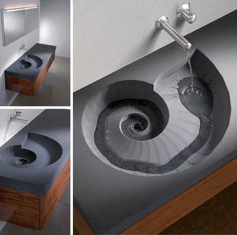 Brilliant Spiral Sink