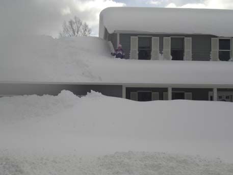 Snowfall in Fargo, North Dakota