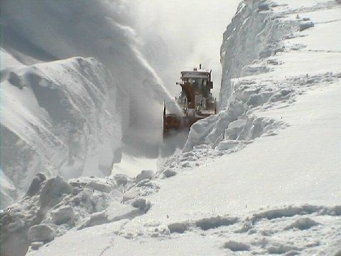 Snowfall in Fargo, North Dakota