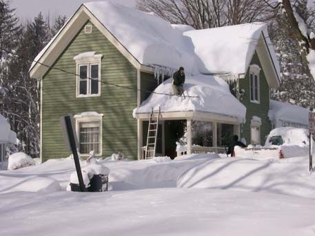 Snowfall in Fargo, North Dakota