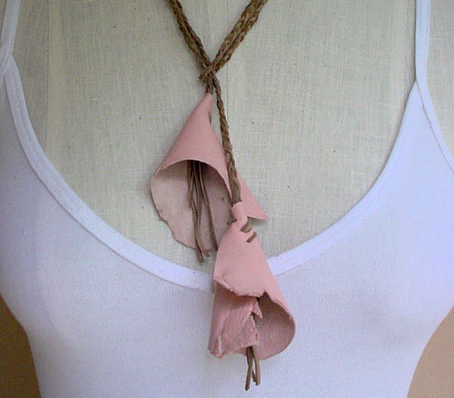 leather necklace rope