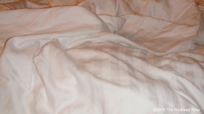 crumpled sheets