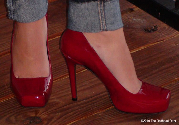 red shoes