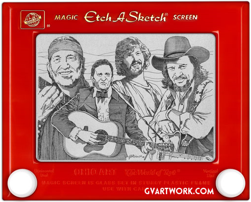 Etch A Sketch Country Singers