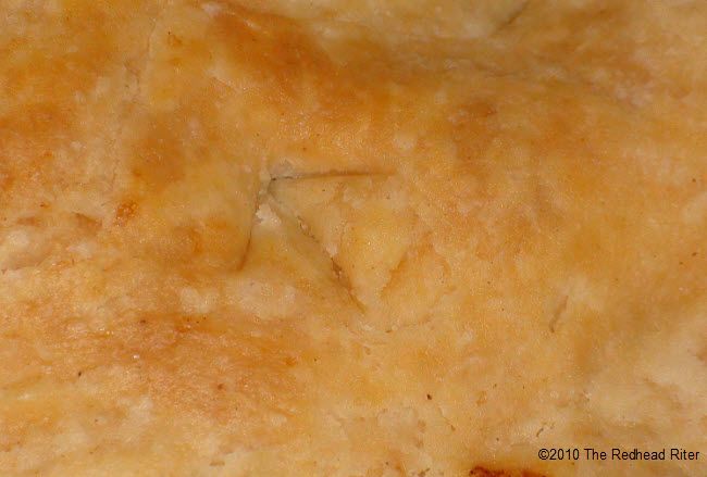 little birdie feet in the apple pie crust