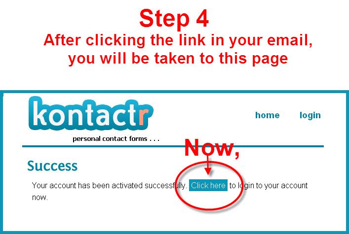 Kontactr Contact Form step 4