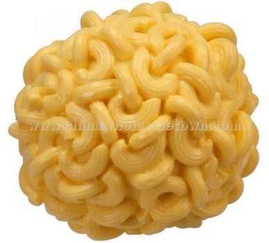 macaroni and cheese stressballs