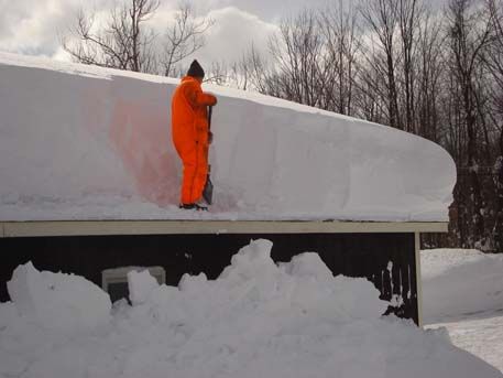 Snowfall in Fargo, North Dakota