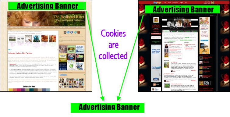 3rd party banner collecting cookies