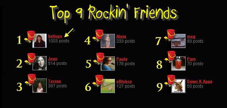 Top 9 Rockin' Friends