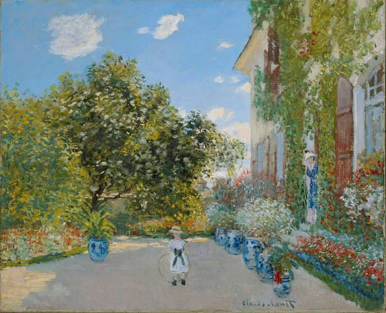 Claude Monet - The Artist's house at Argenteuil, 1873